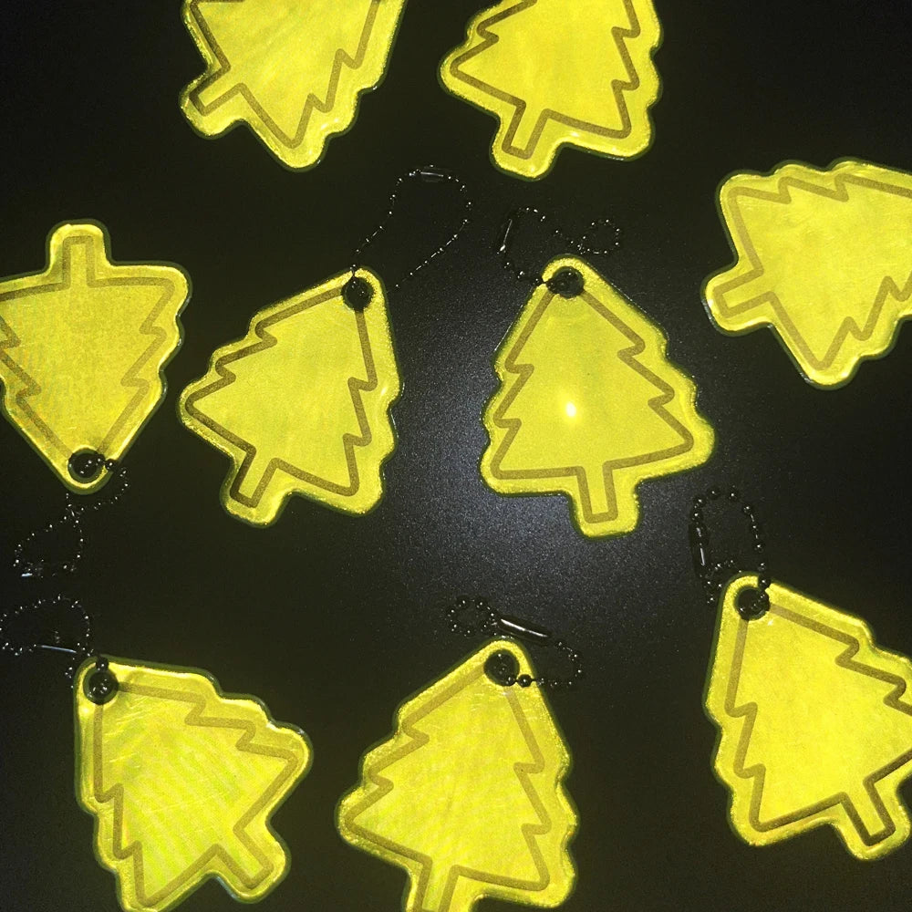 10PCS Reflective Tree Pendants