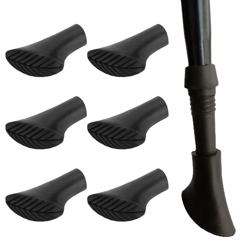1/6PCS Non-slip Rubber Trekking Pole Tips