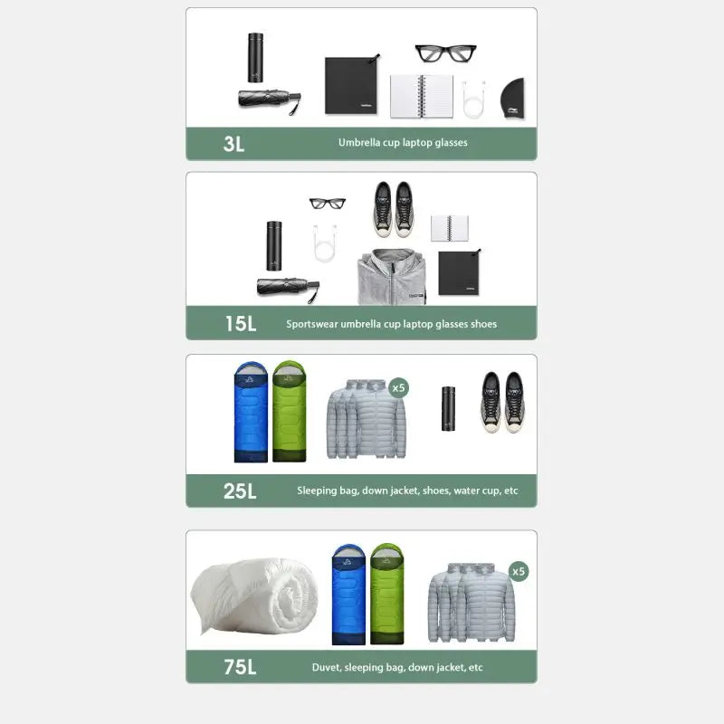 1–8PCS Waterproof Dry Bags