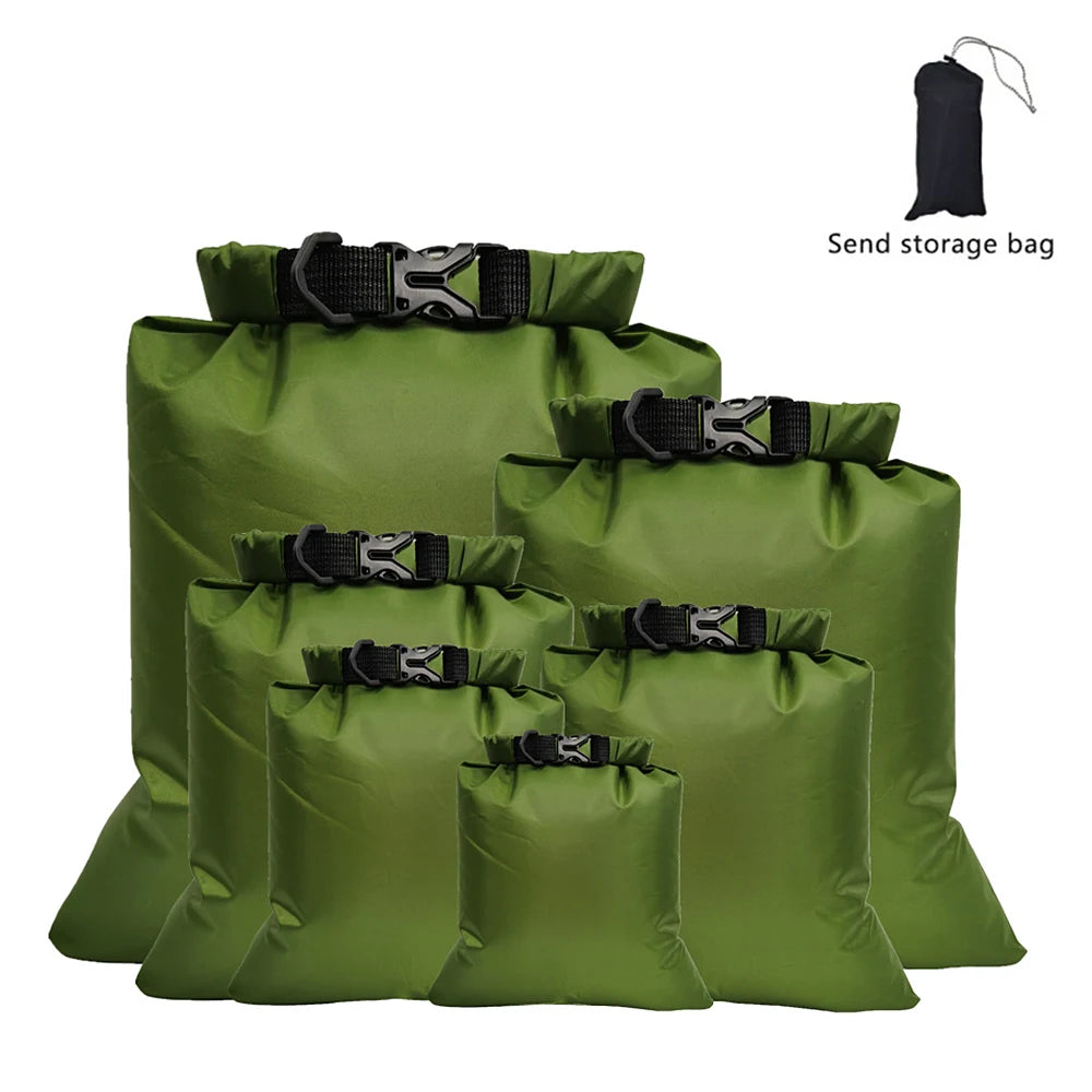 6PCS Waterproof Outdoor Dry Bags