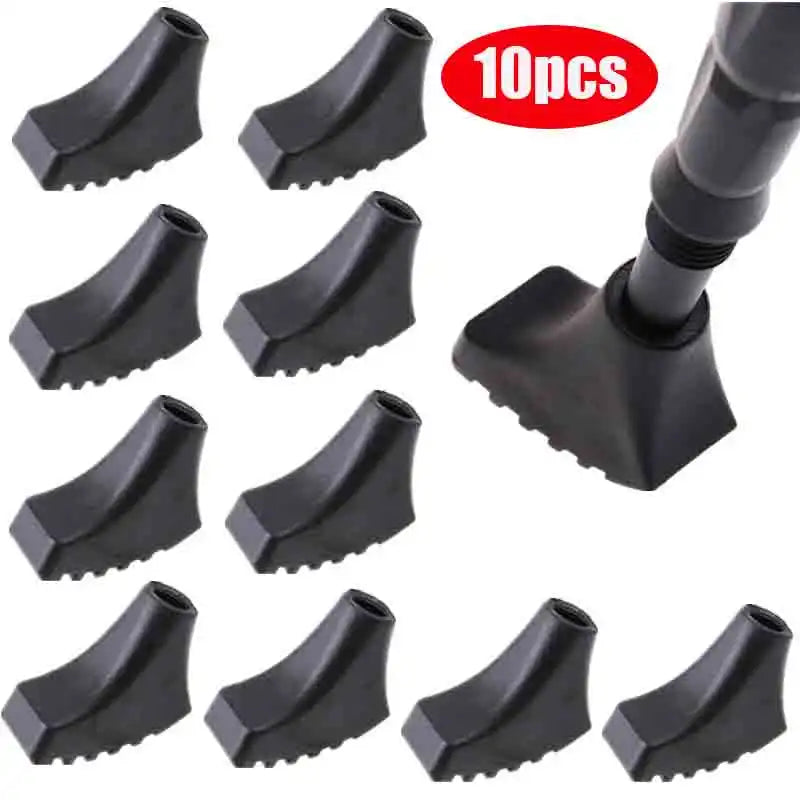 10PCS Non-slip Rubber Trekking Pole Tips