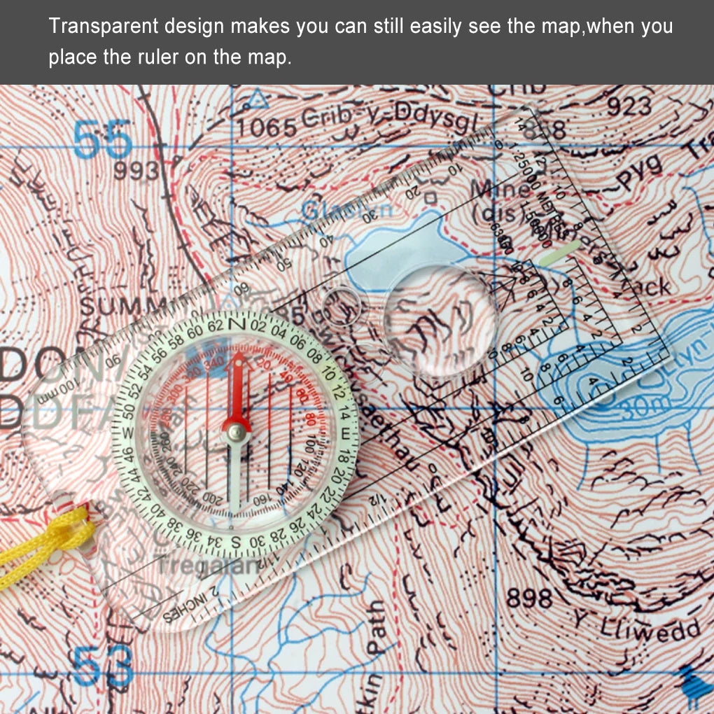 Outdoor Navigation Ruler Compass
