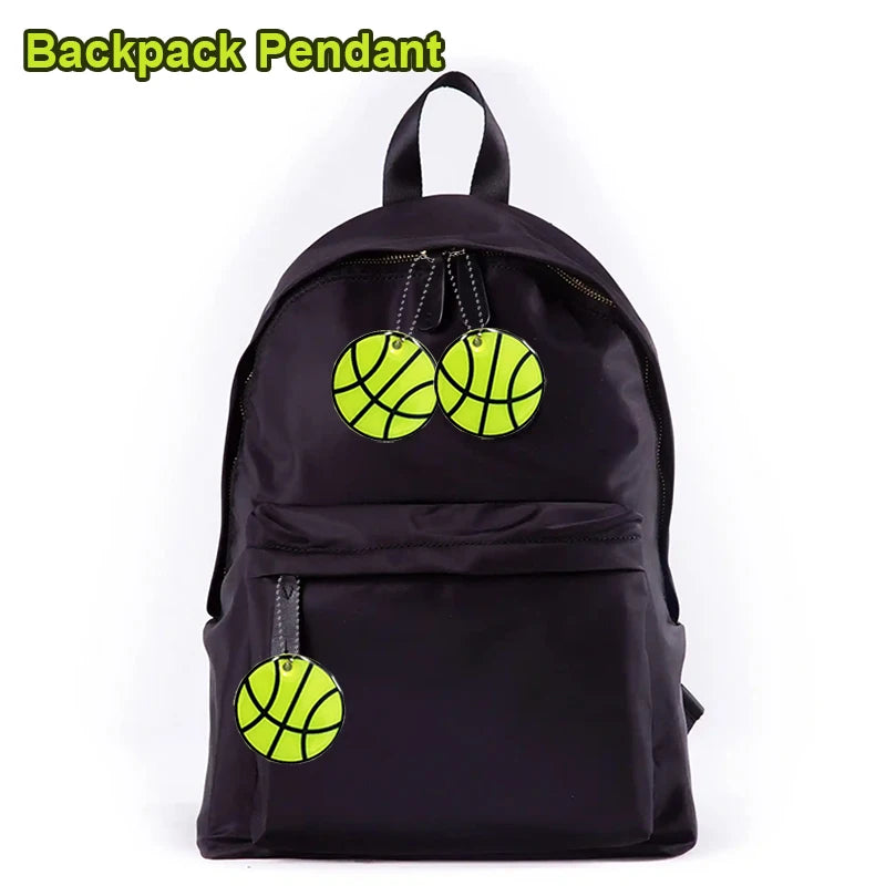 10PCS Reflective Basketball Pendants