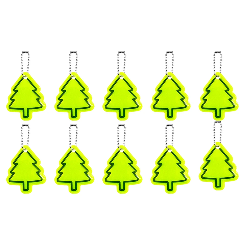 10PCS Reflective Tree Pendants