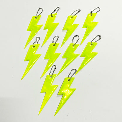 10PCS Reflective Lightning Pendants