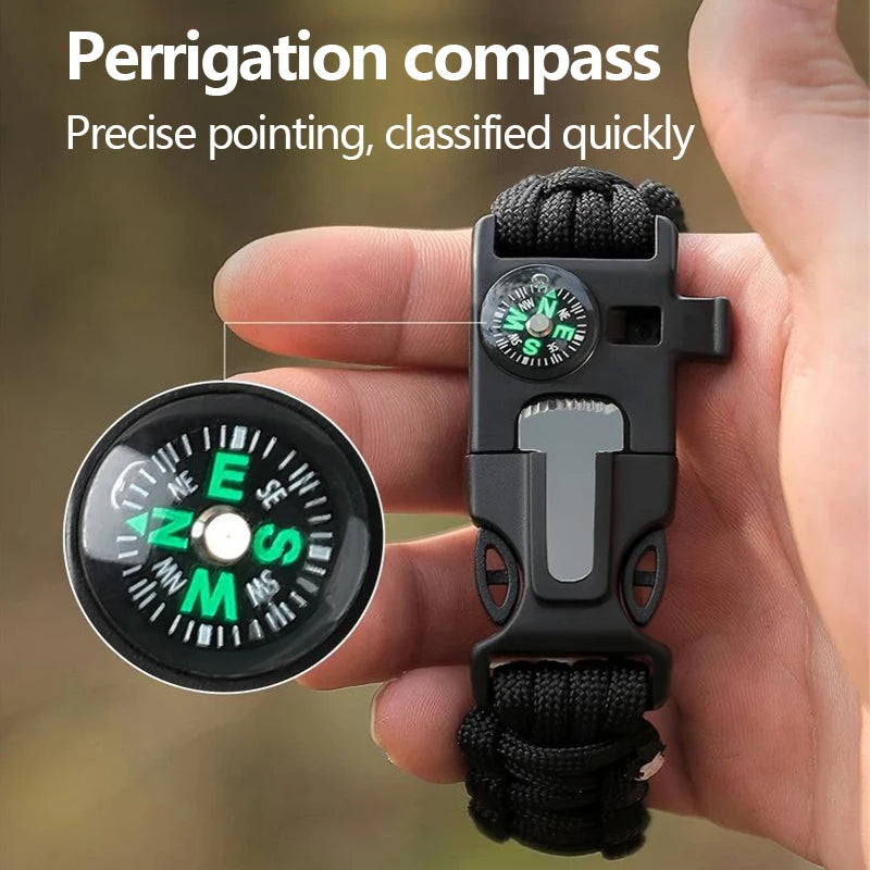 2PCS Multi-functional Outdoor Survival Bracelet