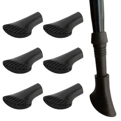 1/6PCS Non-slip Rubber Trekking Pole Tips