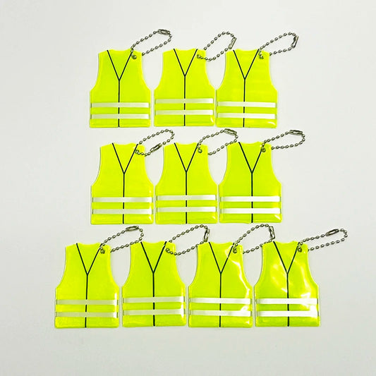 10PCS Reflective Fun Clothing Pendants