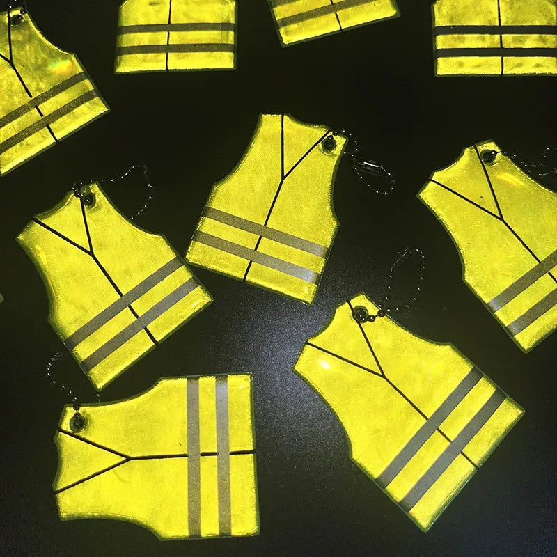 10PCS Reflective Fun Clothing Pendants