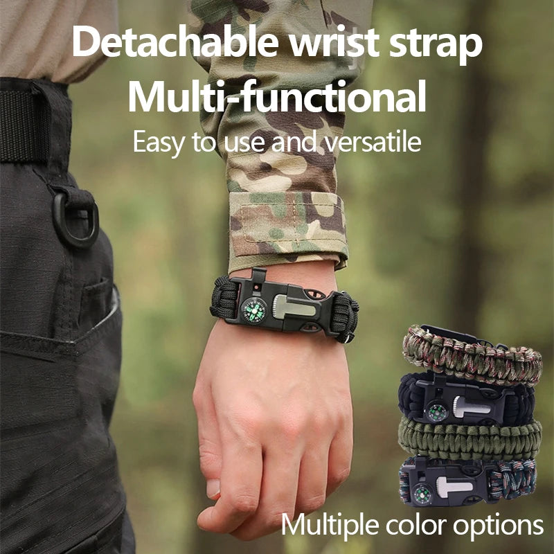 2PCS Multi-functional Outdoor Survival Bracelet