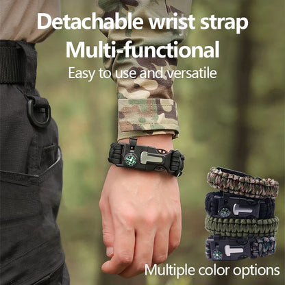 2PCS Multi-functional Outdoor Survival Bracelet
