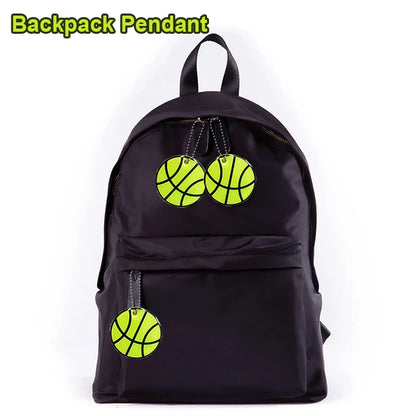 10PCS Reflective Basketball Pendants