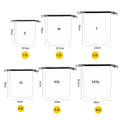 6PCS Waterproof Outdoor Dry Bags