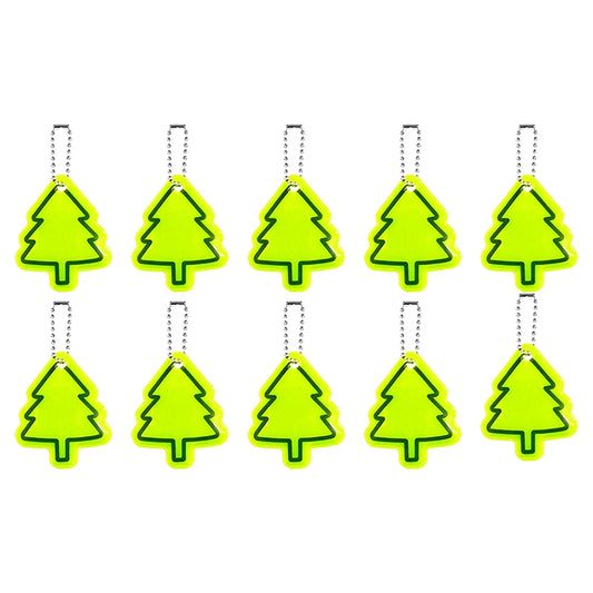 10PCS Reflective Tree Pendants